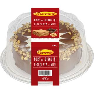 Tort de biscuiti ciocolata si nuci 800g