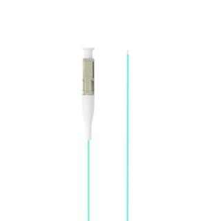 Adaptor retea fibra optica coada Pigtail cu conector LC UPC, lungime 2m, Lanberg 43358, Easy Strip MM OM3, turcoaz
