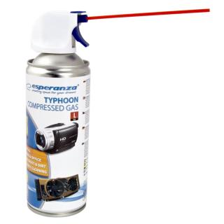 Aer comprimat 400 ml, cu sistem tip pistol, Esperanza Typhoon L Gun , pentru curatare dispozitive