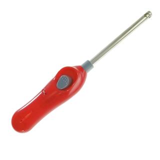 Aprinzator cu gaz, FE-40797, cu reglare flacara si sistem de blocare, reincarcabil, rosu