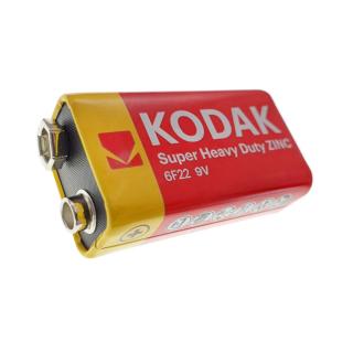 Baterie 9V 6F22, Kodak, Super Heavy Duty Zinc, ambalata in folie