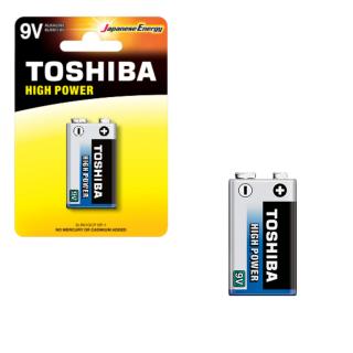 Baterie 9V alcalina, Toshiba High Power 6LR61 , in blister