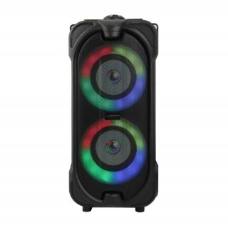 Boxa portabila 10W, Bluetooth 5.0, Aux-in jack 3.5mm, FM Radio, USB, microSD slot, intrare microfon jack 6.35mm , baterie 1800 mAh, telecomanda, TWS, ES-96120, LED RGB