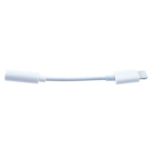 Cablu audio, adaptor Jack 3.5mm mama la conector tip Lightning, Platinet 45645, lungime 5 cm, alb