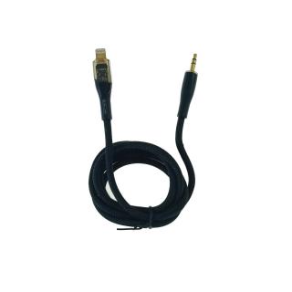 Cablu cu conector jack 3.5 mm la conector tip lightning, Jellico B21, 100 cm, in blister, negru