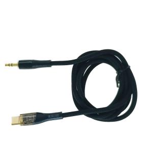 Cablu cu conector jack 3.5 mm la USB-C, Jellico B21, 100 cm, in blister, negru