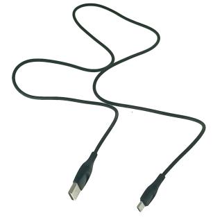 Cablu cu conectori USB tata la USB Tip C tata, XO NB238, 2.4 A, lungime 1m, negru
