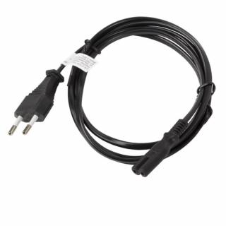 Cablu de alimentare TV   radiocasetofon, lungime 3m, Lanberg 42913, Euro, CEE 7 16 la IEC 320 C7, 2 pini, 10A, negru