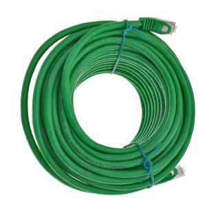 Cablu ecranat FTP, Lanberg 41918, cat.6, mufat 2xRJ45, lungime 20m, AWG 26, 250 MHz, de legatura retea, ethernet, verde