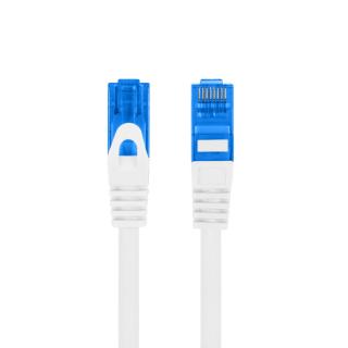 Cablu ecranat S   FTP, Lanberg 42473, cat.6A, mufat 2xRJ45, lungime 1m, AWG 26, 500 MHz, de legatura retea, ethernet, alb