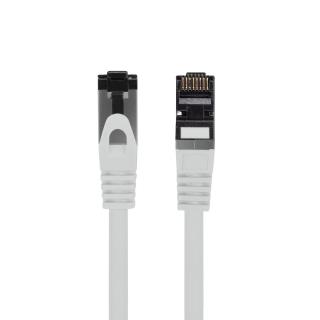 Cablu internet CAT 8.1 S FTP LSZH, lungime 2m, Lanberg 43792, mufat 2xRJ45, material conductor cupru, gri
