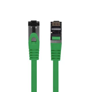 Cablu internet CAT 8.1 S FTP LSZH, lungime 50 cm, Lanberg 44051, mufat 2xRJ45, material conductor cupru, verde