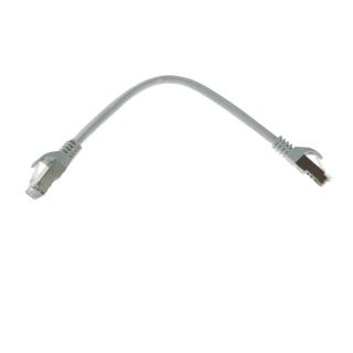 Cablu retea-patchcord CAT6 FTP, Lanberg 43612, 2 X RJ45, lungime 25cm, AWG26, 10Gb s-250MHz, de legatura retea, ethernet, gri
