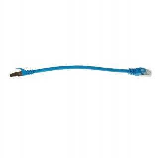 Cablu retea-patchcord CAT6 FTP, Lanberg 43630, 2 x RJ45, lungime 25cm, AWG26, 10Gb s-250MHz, de legatura retea, ethernet, albastru
