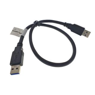 Cablu USB 3.0 tata la USB 3.0 tata, Lanberg 42777, lungime 50 cm, negru