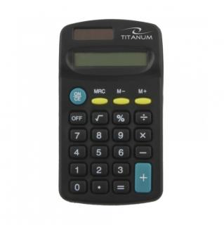Calculator de buzunar Titanum Tales, afisaj 8 cifre, negru