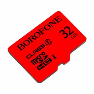 Card microSDHC 32 Gb clasa 10, Borofone, viteza citire si scriere 85   10 MBs