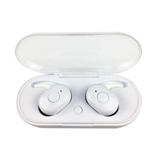 Casti In-Ear wireless TWS, Freestyle 45144, Bluetooth v.5.0, cu statie de incarcare, albe