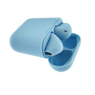 Casti wireless Bluetooth v.5.0, inPods 12 Simple, Touch Control, carcasa de incarcare, albastre