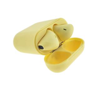 Casti wireless Bluetooth v.5.0, inPods 12 Simple, Touch Control, carcasa de incarcare, galbene