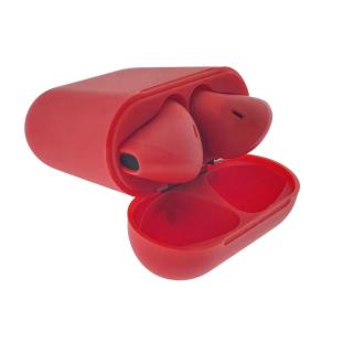 Casti wireless Bluetooth v.5.0, inPods 12 Simple, Touch Control, carcasa de incarcare, rosii