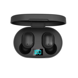 Casti Wireless E6S TWS Wireless Bluetooth 5.0 Earbuds Black cu statie de incarcare, autonomie extinsa, negre