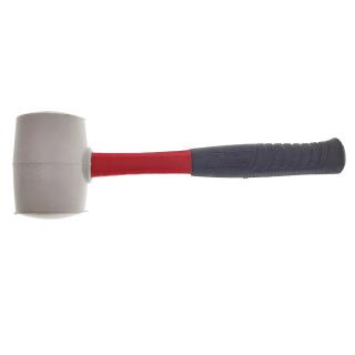 Ciocan de cauciuc alb, 500 g, lungime 290 mm, cu maner izolat