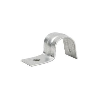 Clema metalica pentru prindere cablu, diametru 20 mm, otel zincat galvanic, argintie
