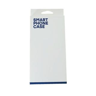 Cutie de carton pentru ambalare si prezentare huse de telefon, 205 x 96 x 22 mm, alba cu albastru