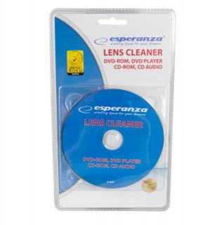 Disc de curatare, Esperanza Lens Cleaner, pentru unitati CD-ROM   DVD-ROM, playere audio si DVD