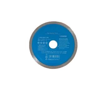 Disc diamantat continuu, 125 x 22.2 x 2 mm, 12000 rot min, taiere umeda si uscata, placi ceramice, piatra, marmura, granit, beton, High Quality Tools