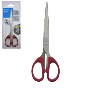 Foarfeca multifunctionala cu manere simetrice rosii, model Classic 96009, lungime 18 cm, in blister