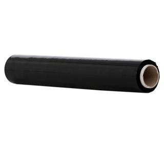 Folie stretch manuala, latime 500 mm, lungime 124 m, grosime 23 microni, greutate 1.6 kg, neagra
