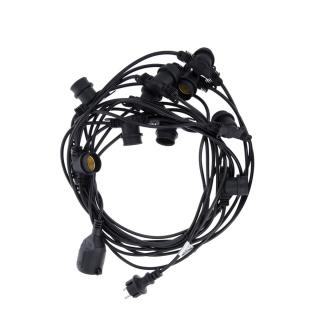 Ghirlanda luminoasa, Forever 86307, lungime 12 m, 10 soclu E27, IP65, extensibila