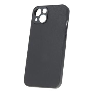 Husa spate Black Leather pentru protectie Xiaomi Redmi 12c   Redmi 11a, din TPU, textura tip piele, neagra