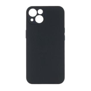 Husa spate BlackWhite pentru protectie iPhone 13 Pro Max, din TPU, textura tip piele, neagra