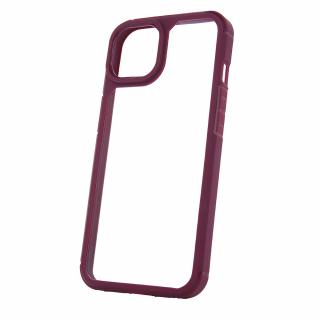 Husa spate Color Shock pentru protectie Samsung Galaxy A55 5G, cu rama visinie