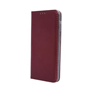 Husa tip carte, compatibila cu Samsung Galaxy A55 5G, premium flip book cu inchidere magnetica si functie stand, buzunar card, visinie
