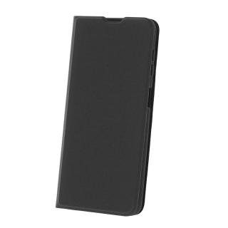 Husa tip carte Smart Soft, pentru Samsung Galaxy A14 4G   A14 5G, premium flip book cu inchidere magnetica si functie stand, buzunar card, neagra