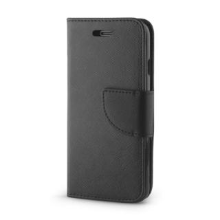 Husa universala pentru smartphone cu ecran de 6.1 inch pana la 6.7 inch, 167mm x 79mm, tip carte, cu inchidere magnetica si functie stand, buzunar card, Smart Flipbook Universal Silicon, neagra