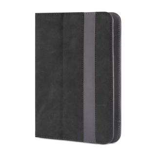 Husa universala tableta 9 - 10 inch, cu suport pliabil vizualizare, buzunar carduri, banda elastica, 270 x 205 x 25 mm, 269g, neagra