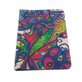 Husa universala tableta 9 - 10 inch, Fashion Style Colors, cu suport pliabil vizualizare, banda elastica, 270 x 203 x 25 mm, 228g, multicolor