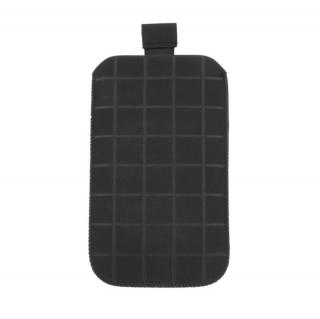 Husa universala tip saculet, din piele ecologica, Esperanza 90572, dimensiune M, 125 x 75 x 15mm, neagra