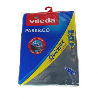 Husa universala Vileda Park  Go 09376, cu zona de parcare a fierului de calcat fierbinte, fixare Quick Fix