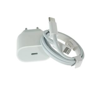 Incarcator 20W cu port USB-C, lightning to USB-Cable,  pentru Apple, A2347, priza retea EU, in blister, alb