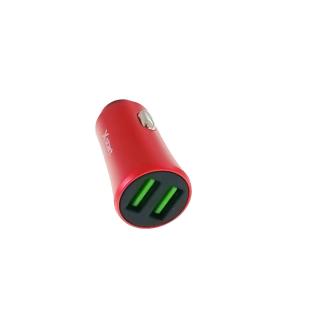 Incarcator auto dual USB 3.6 A, X-START CC097, DC 12-24V, rosu