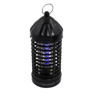 Lampa UV anti-insecte, Esperanza Terminator II,  2W, tensiune grilaj 600 V, neagra
