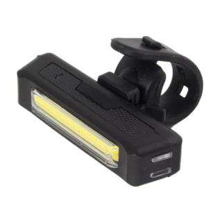 Lanterna fata bicicleta, Esperanza Elnath, dioda led de 100 lumeni, 3 moduri de iluminare,  incarcare USB, culoare neagra, rezistenta la stropire