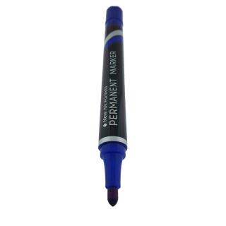 Marker permanent albastru, THINK U100,  cu varf rotund 1.5MM , pentru scriere pe orice suprafata