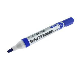 Marker whiteboard albastru, varf rotund 2.5 mm, scriere lina, model Everyday 016, lungime 144 mm, stergere uscata, pentru tabla de scris, melaminat, sticla si alte suprafete neporoase